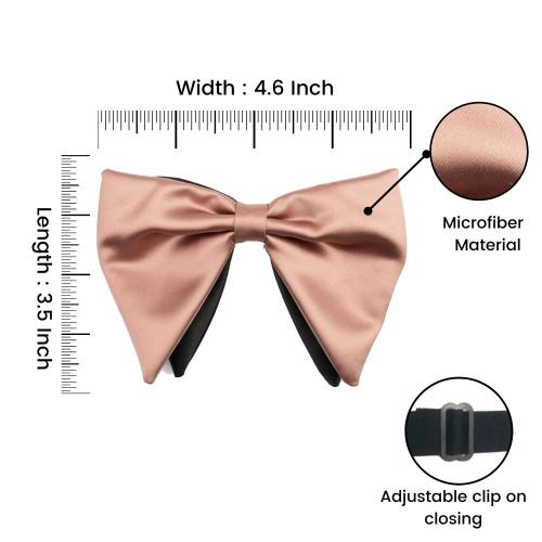 Rose Gold Pre-Tied Bow Tie for Men