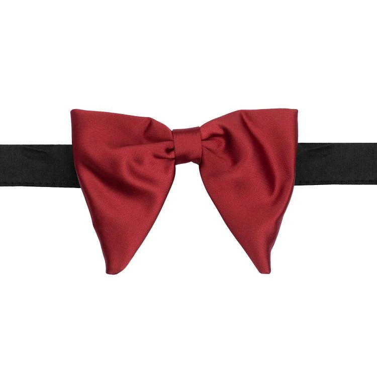Burgundy Silk Pre-Tied Bow Tie for Men