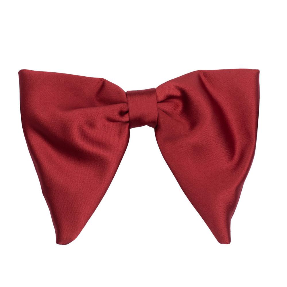 Burgundy Silk Pre-Tied Bow Tie for Men