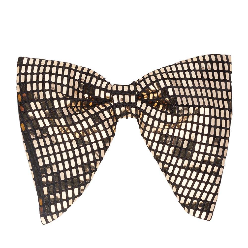 Gold Sequins Pre-Tied Bow Tie for Men