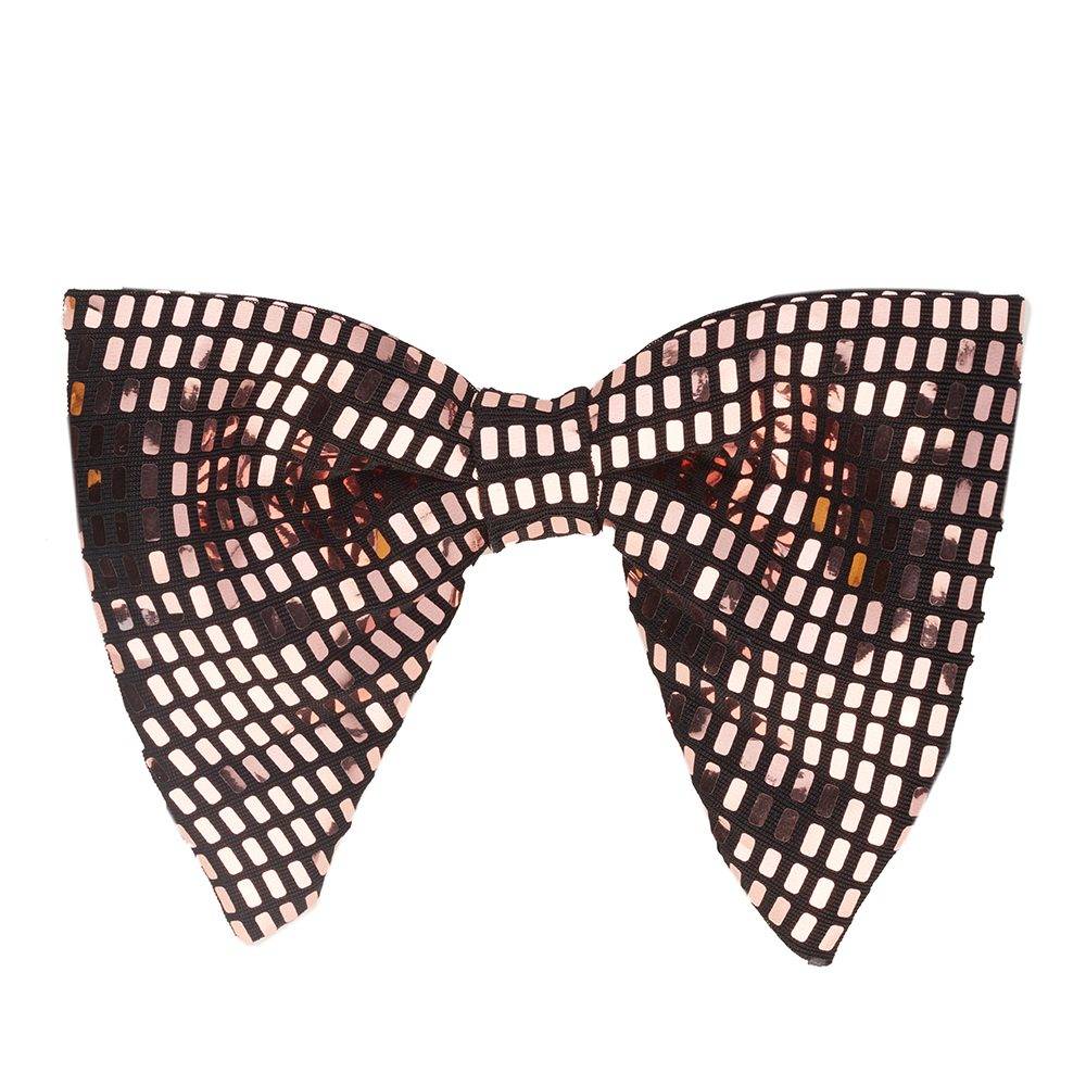 Rose Gold Sequins Pre-Tied Bow Tie for Men