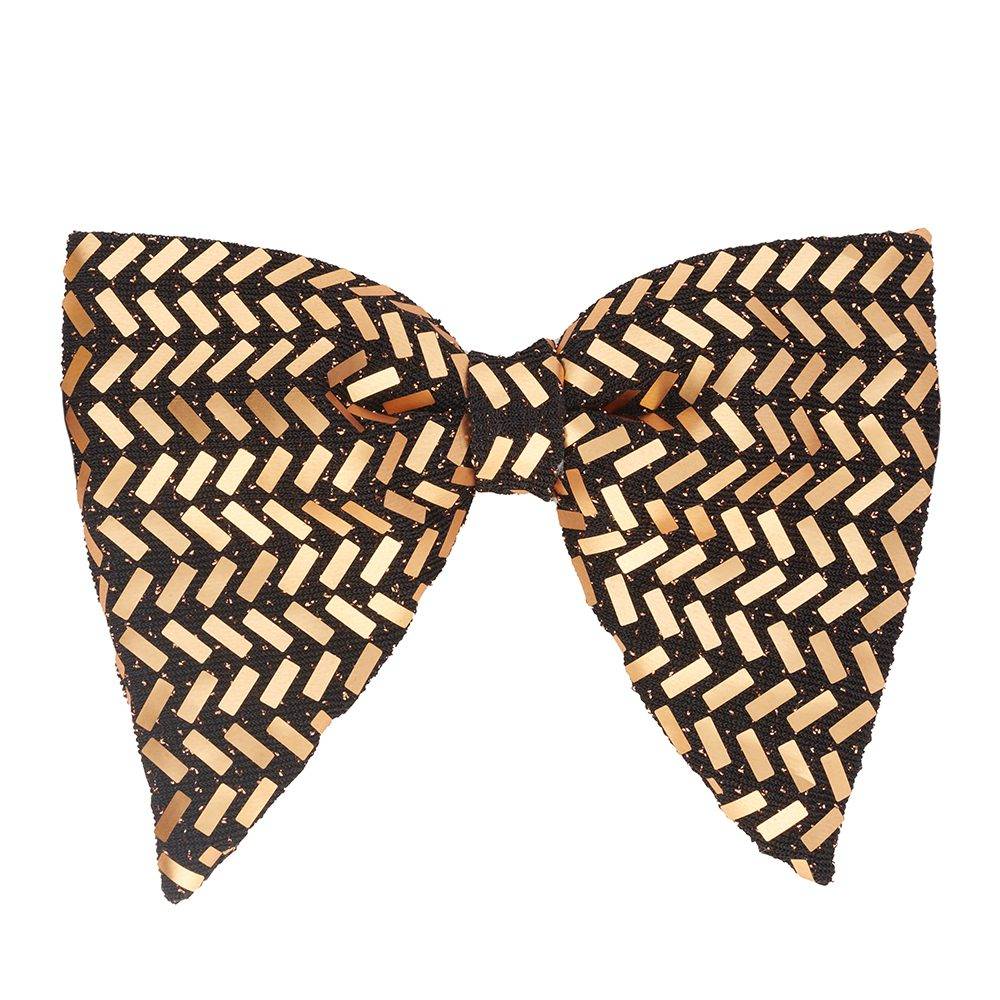 Gold Sequins Pre-Tied Bow Tie for Men