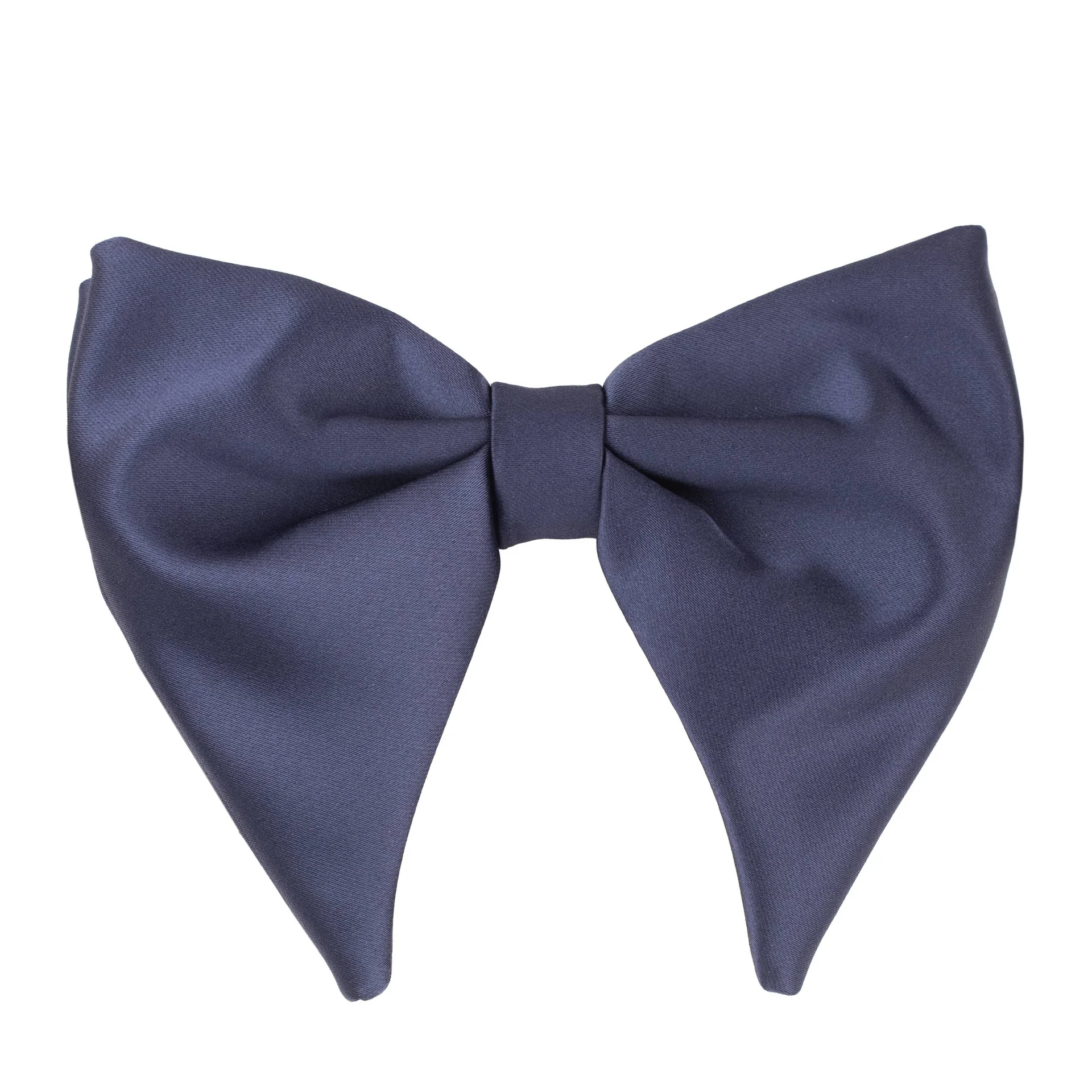 Blue Satin Pre-Tied Bow Tie for Men