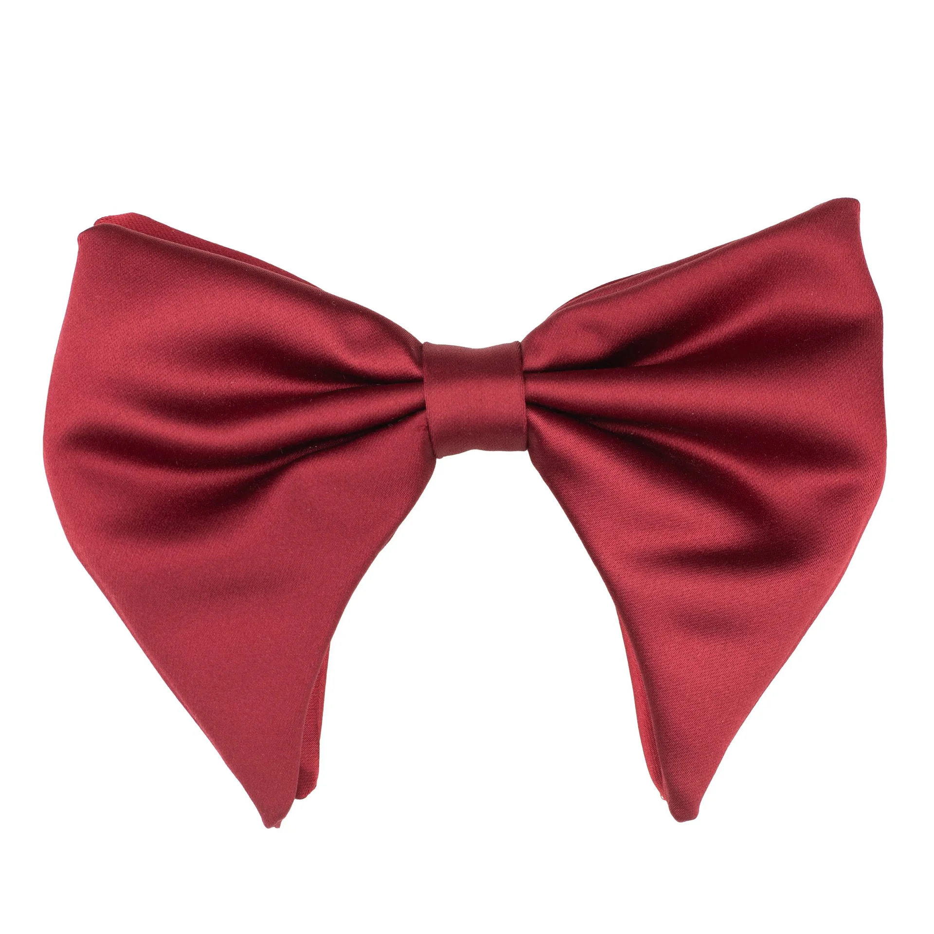 Maroon Satin Pre-Tied Bow Tie for Men