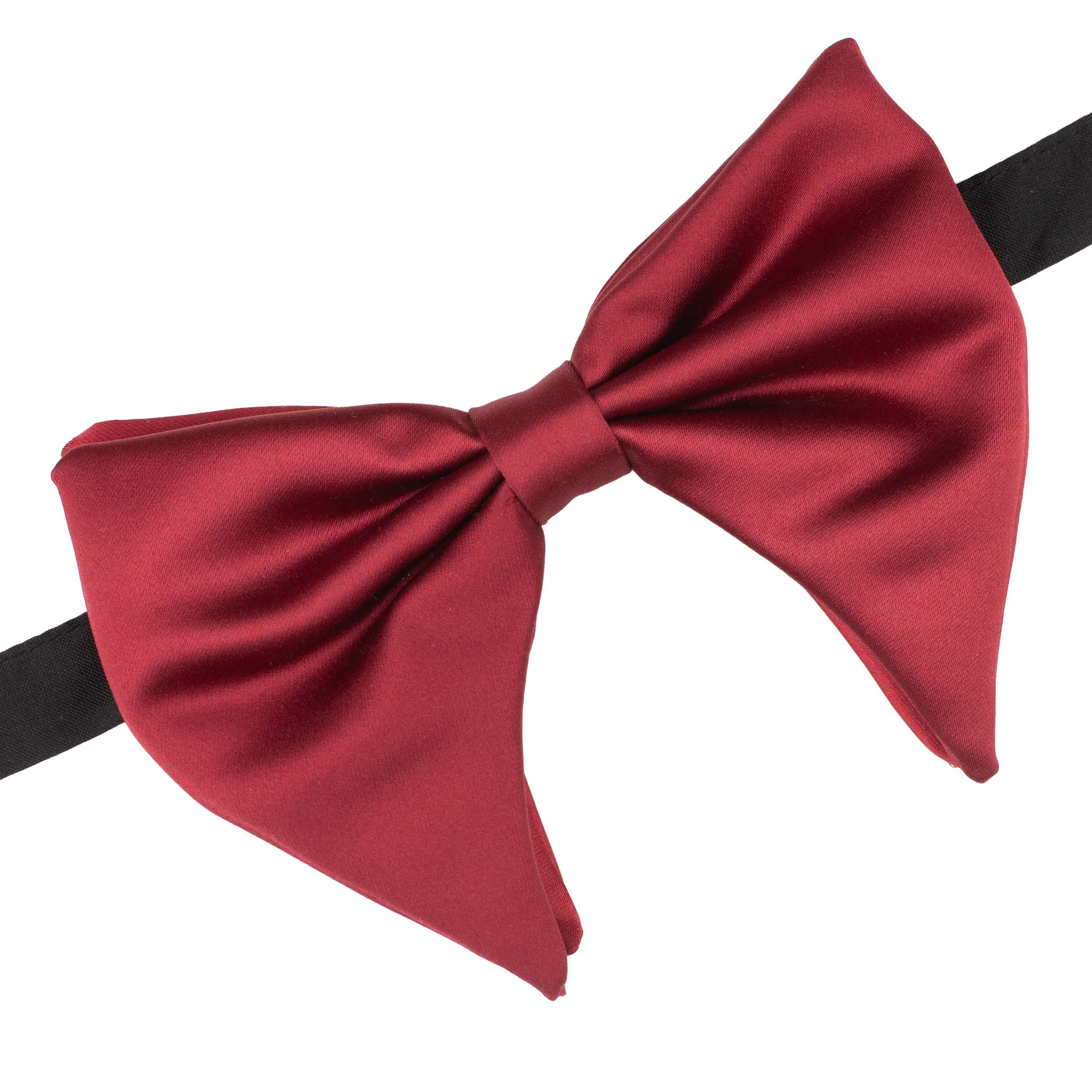 Maroon Satin Pre-Tied Bow Tie for Men