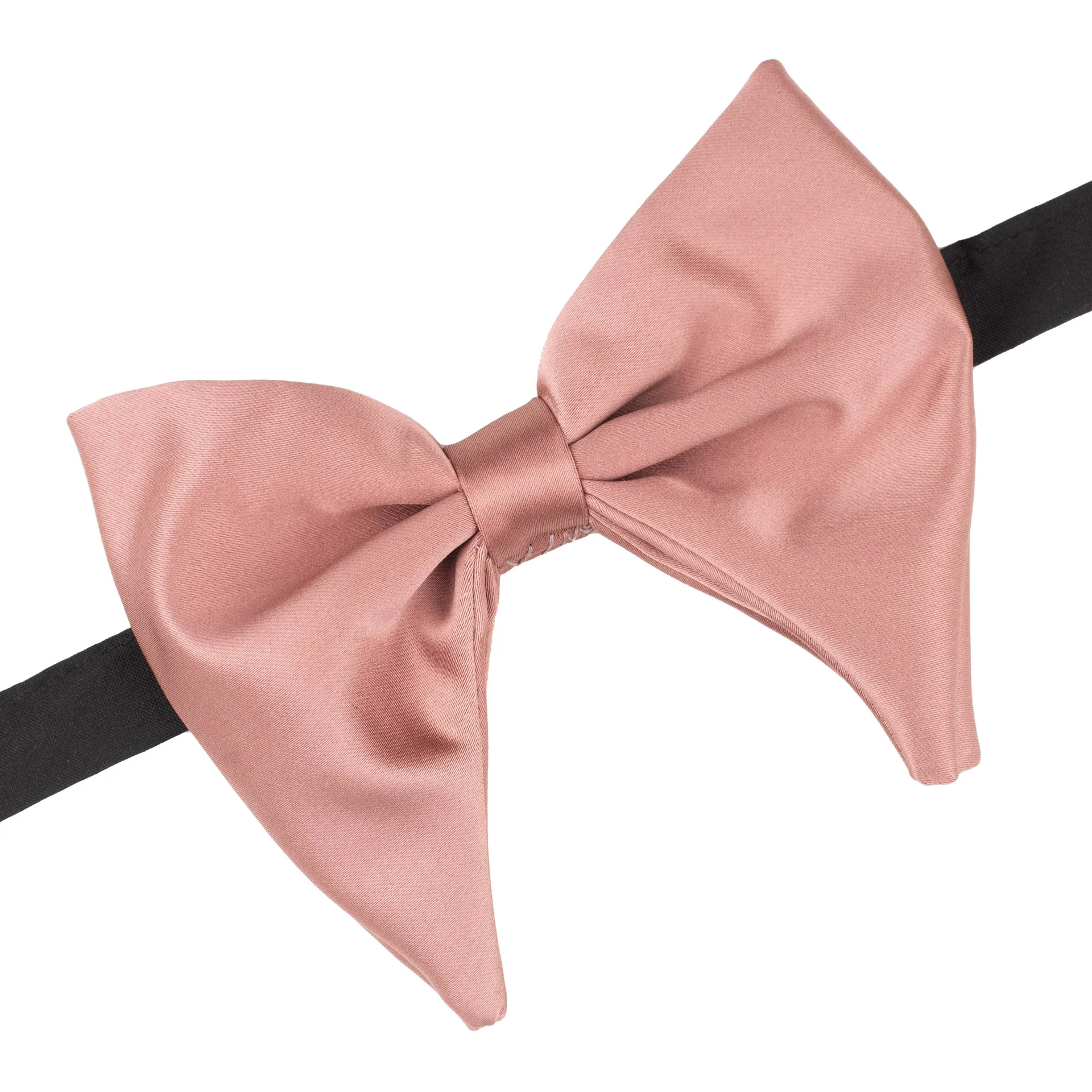 Rose Gold Satin Pre-Tied Bow Tie for Men