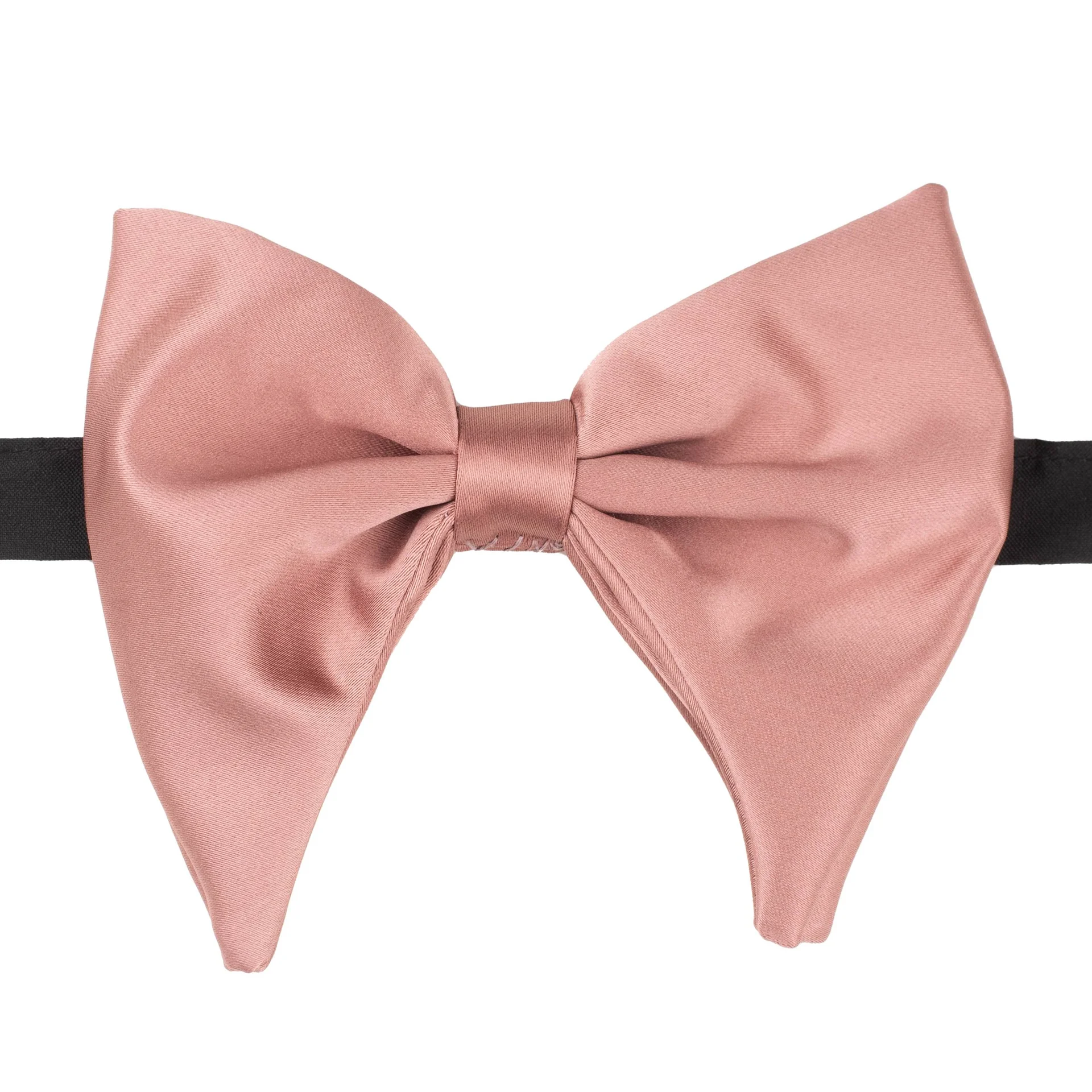 Rose Gold Satin Pre-Tied Bow Tie for Men