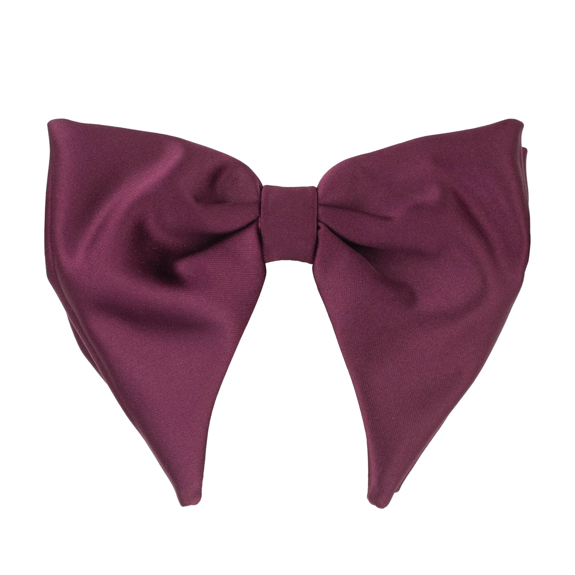 Purple Satin Pre-Tied Bow Tie for Men
