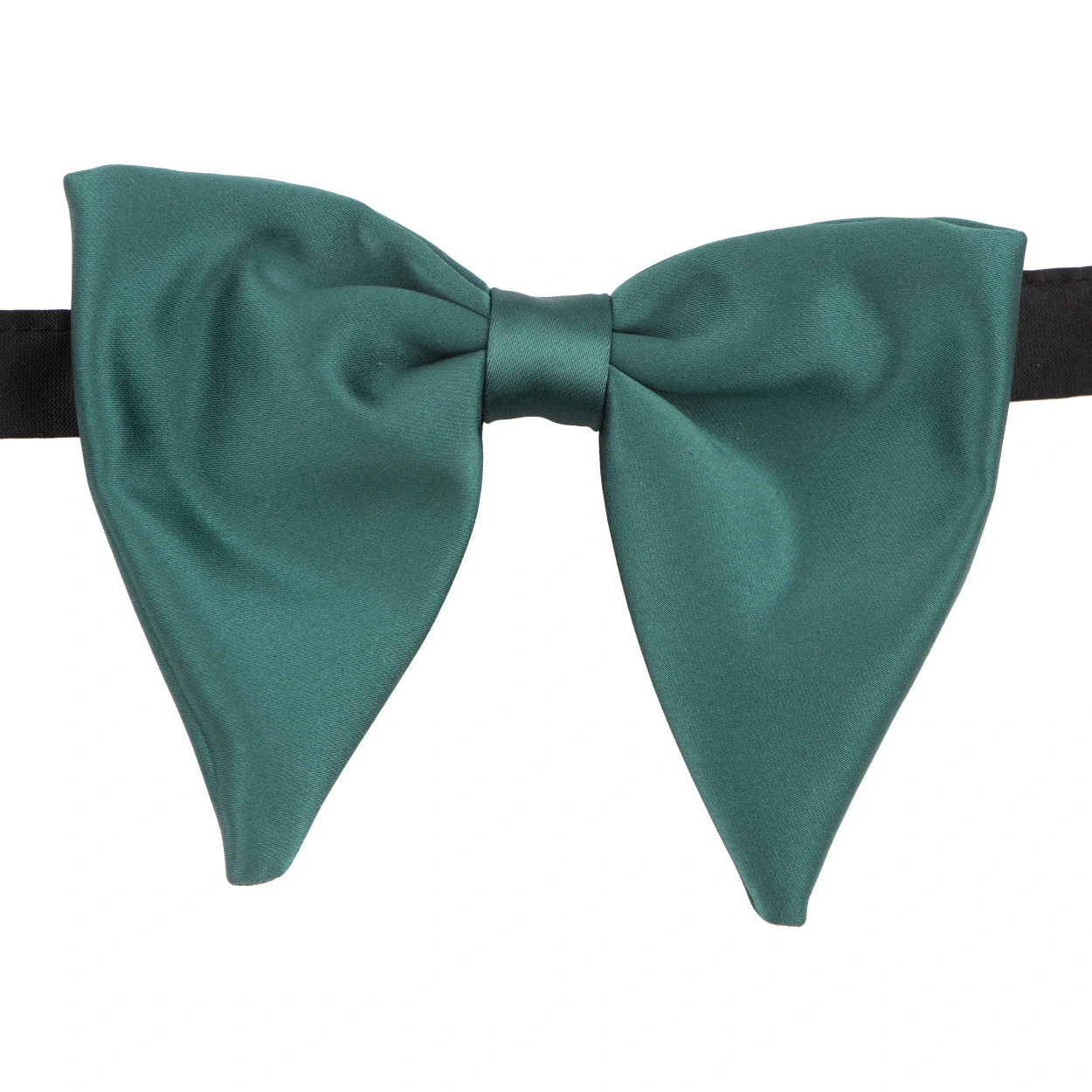 Green Satin Pre-Tied Bow Tie for Men