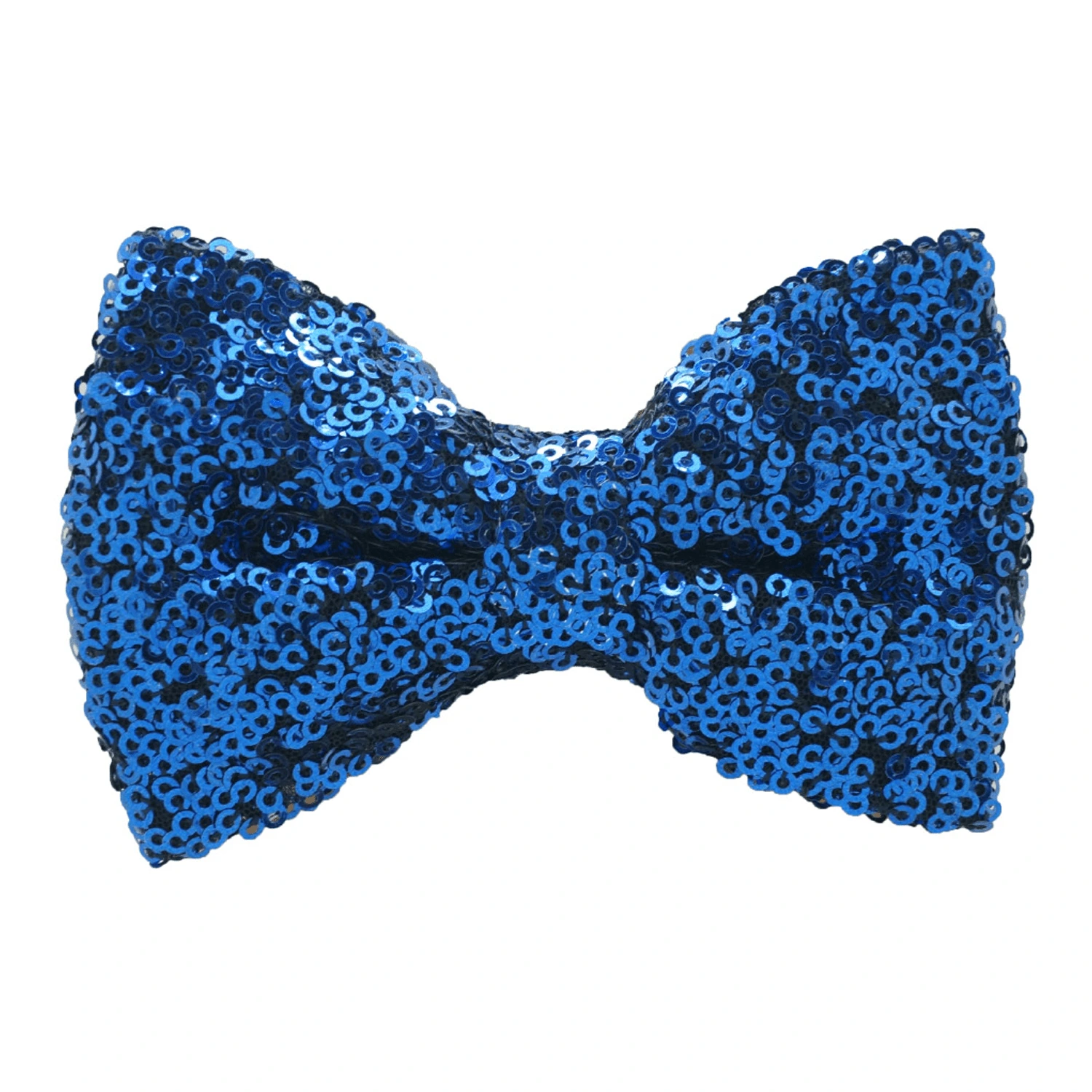 Blue Classic Sequins Pre-Tied Bow Tie for Men