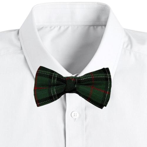 Green Classic Wool Pre-Tied Bow Tie for Men