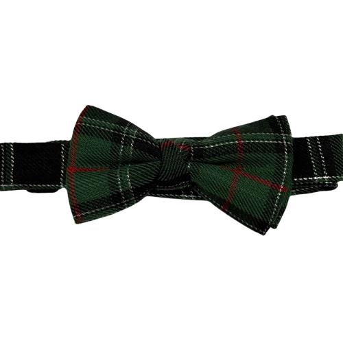 Green Classic Wool Pre-Tied Bow Tie for Men