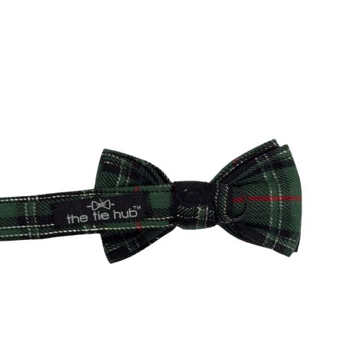 Green Classic Wool Pre-Tied Bow Tie for Men