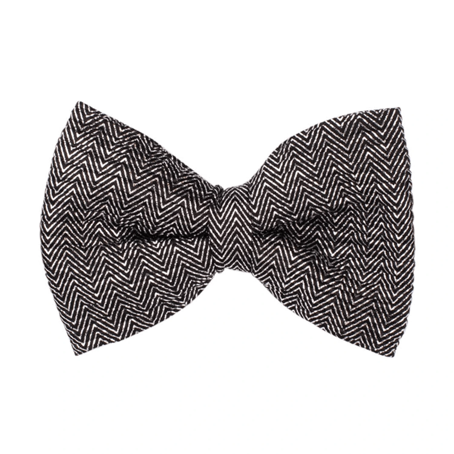 Gray Classic Sequins Pre-Tied Bow Tie for Men