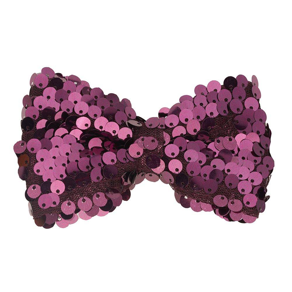Burgundy Classic Sequins Pre-Tied Bow Tie for Men