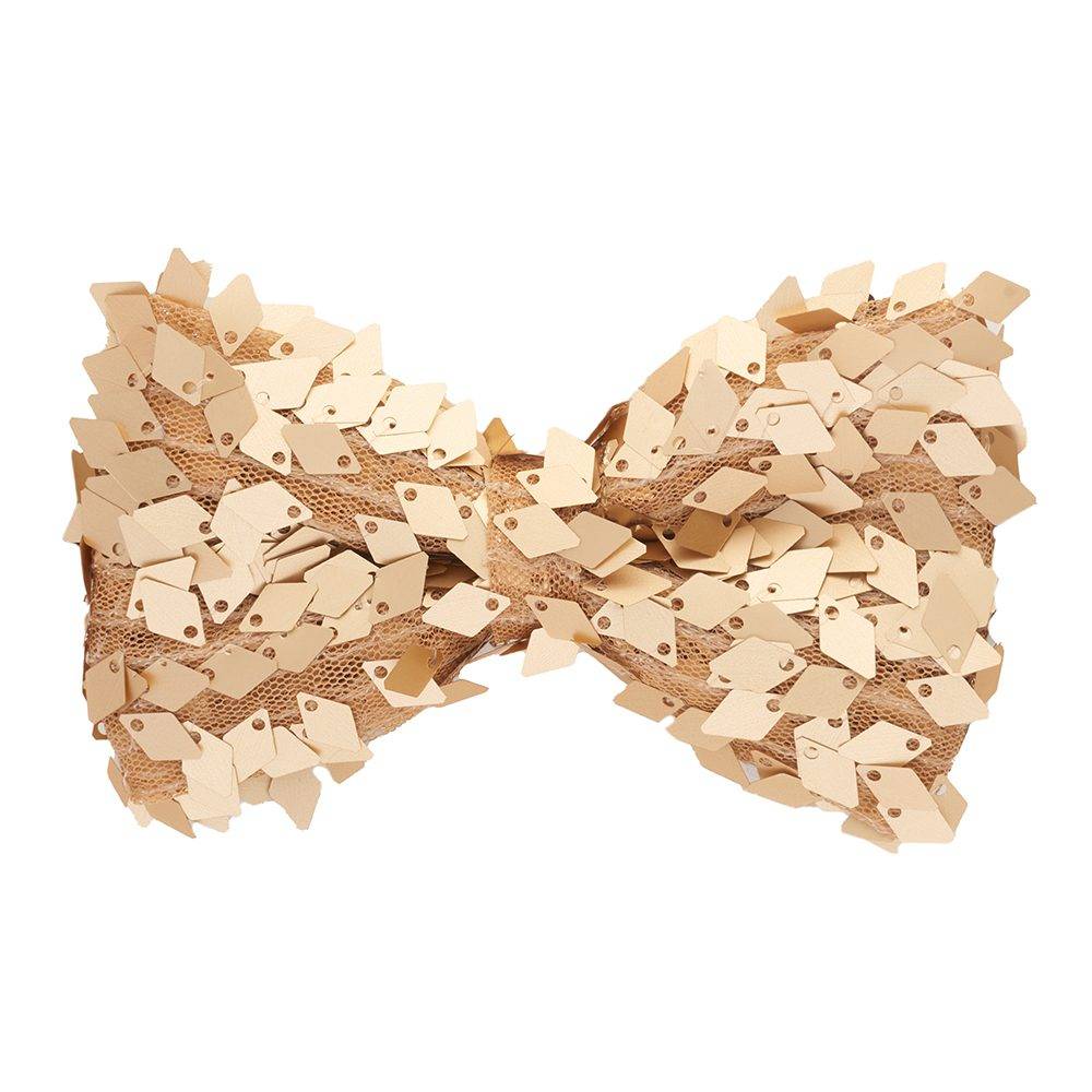 Gold Classic Sequins Pre-Tied Bow Tie for Men