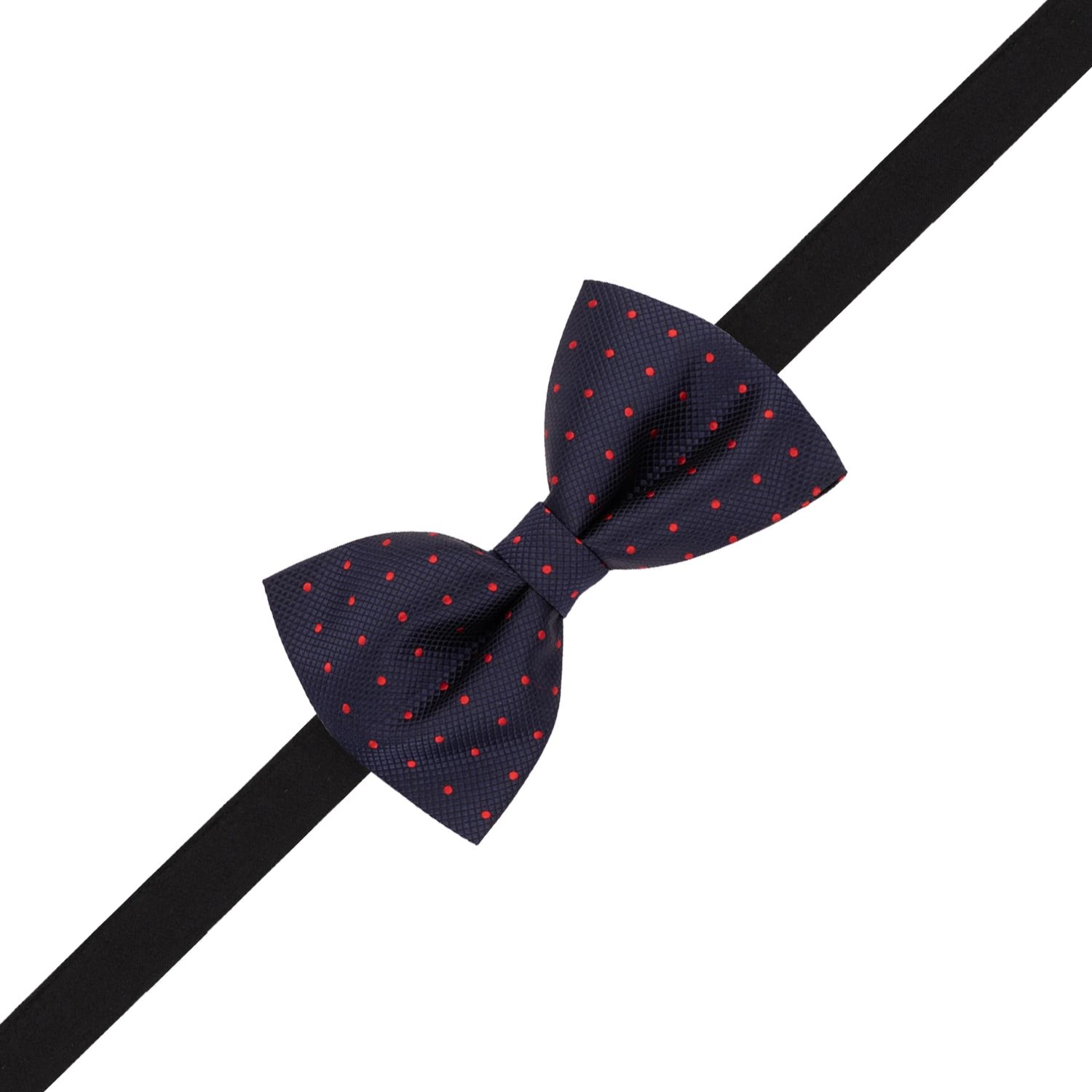 Blue Polka Dot Pre-Tied Bow Tie for Men