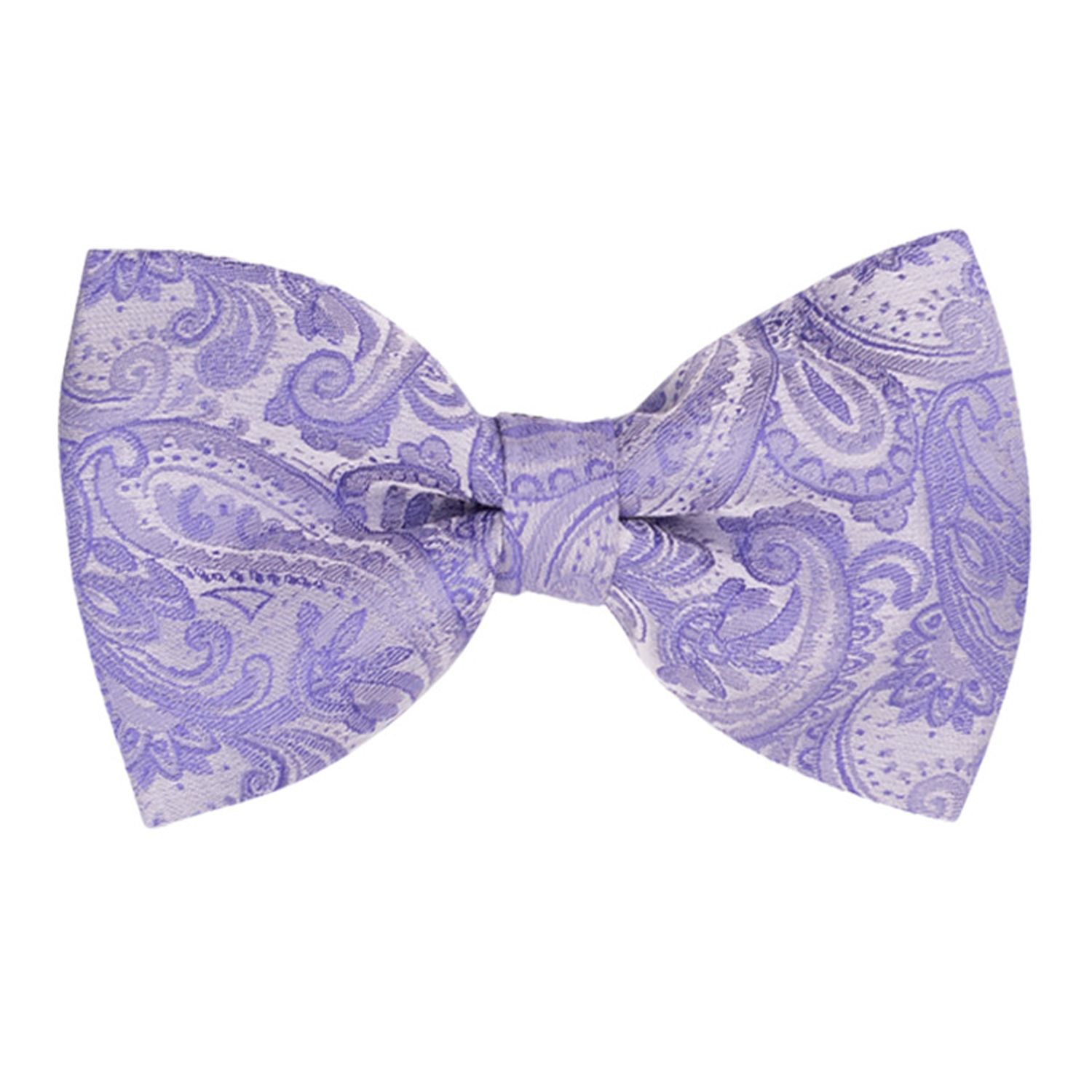 Purple Paisley Pre-Tied Bow Tie for Men