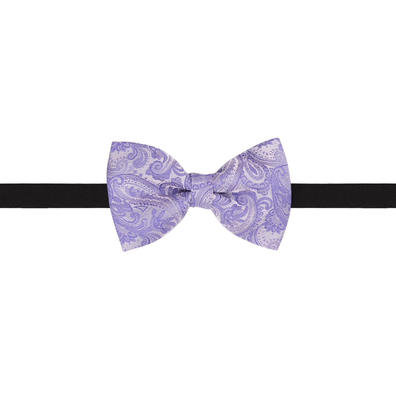 Purple Paisley Pre-Tied Bow Tie for Men