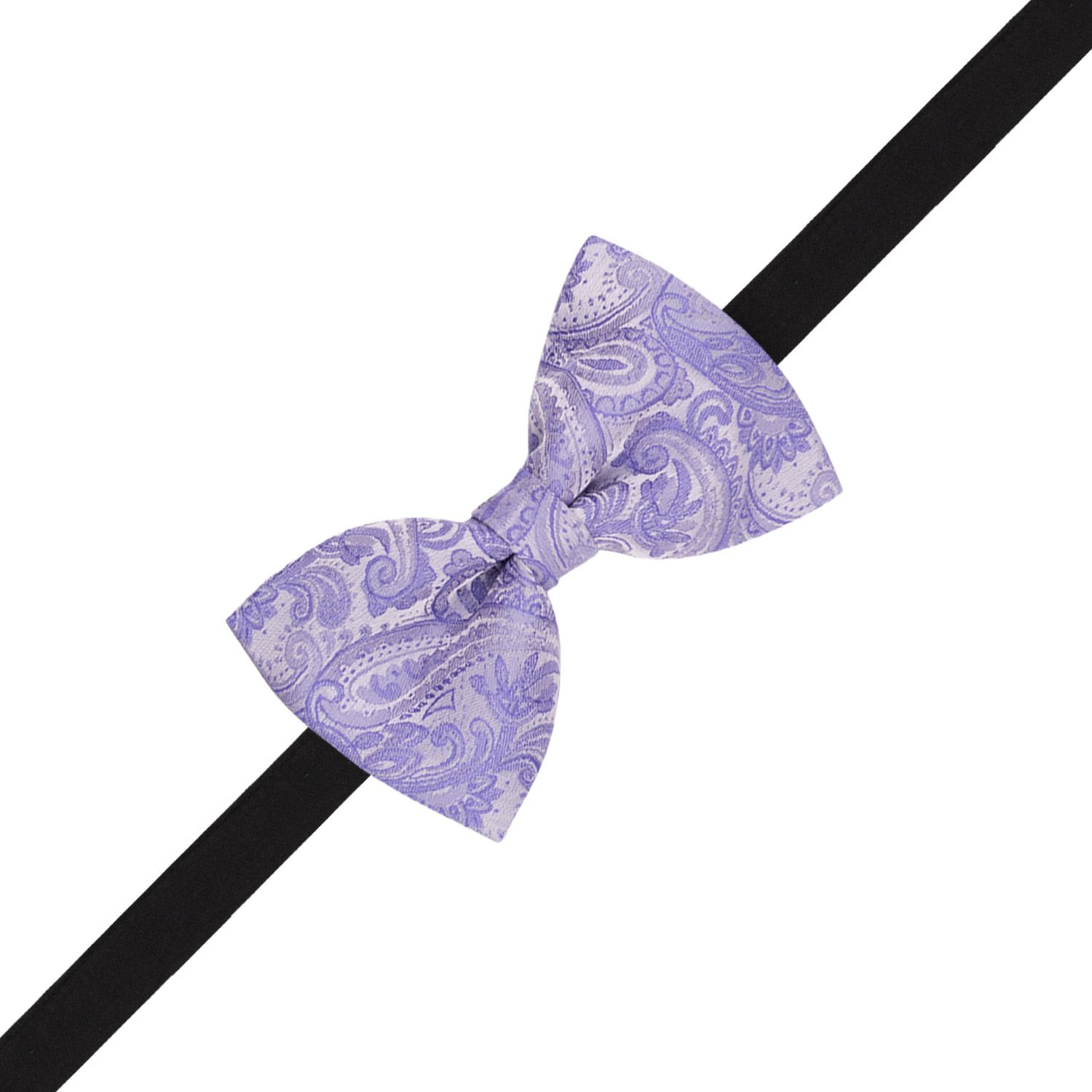 Purple Paisley Pre-Tied Bow Tie for Men