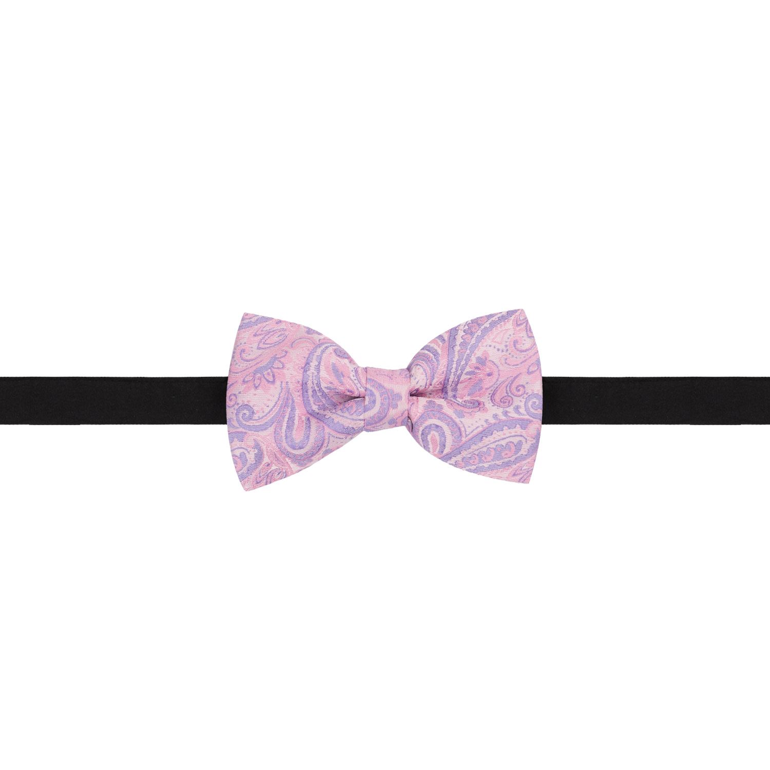 Pink Paisley Pre-Tied Bow Tie for Men