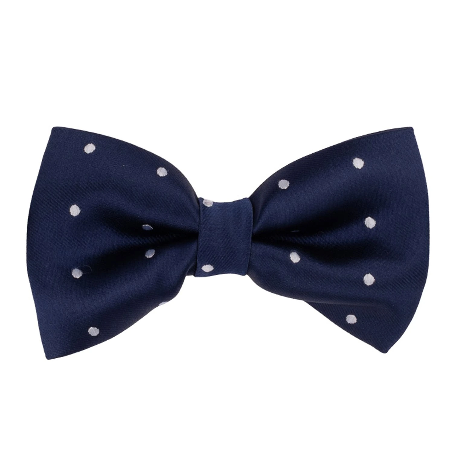 Blue Polka Dot Pre-Tied Bow Tie for Men
