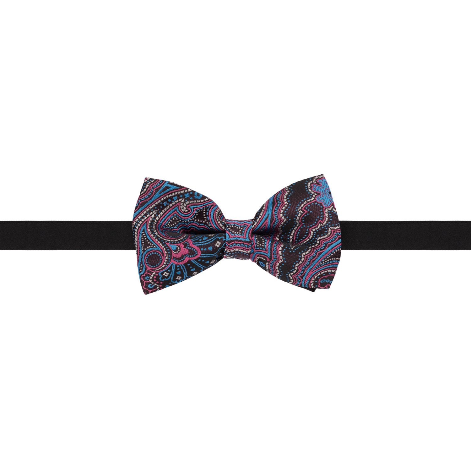 Purple Paisley Pre-Tied Bow Tie for Men