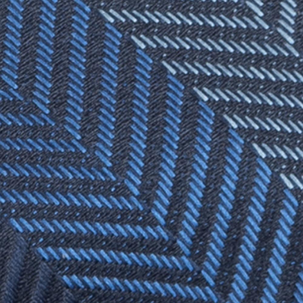 Blue Striped Pre-Tied Bow Tie for Men