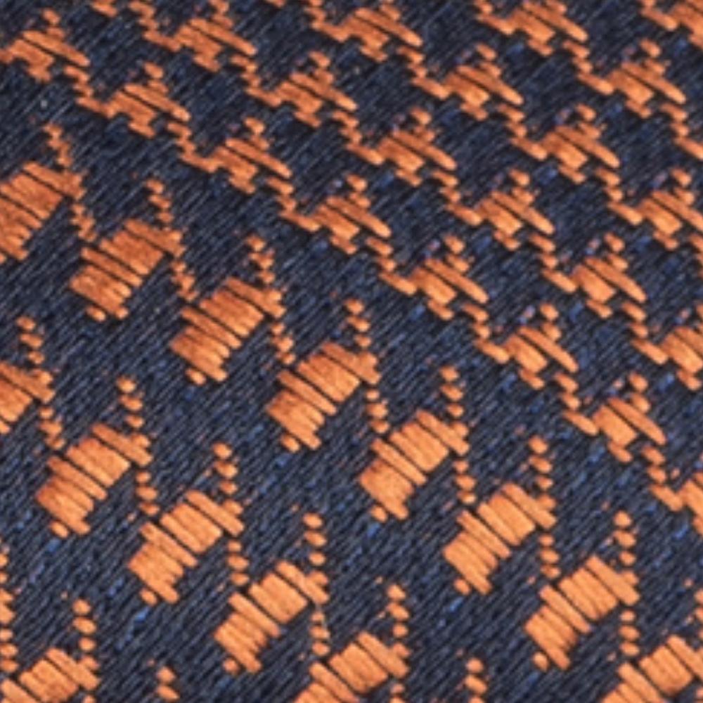 Orange Checkered Pre-Tied Bow Tie for Men