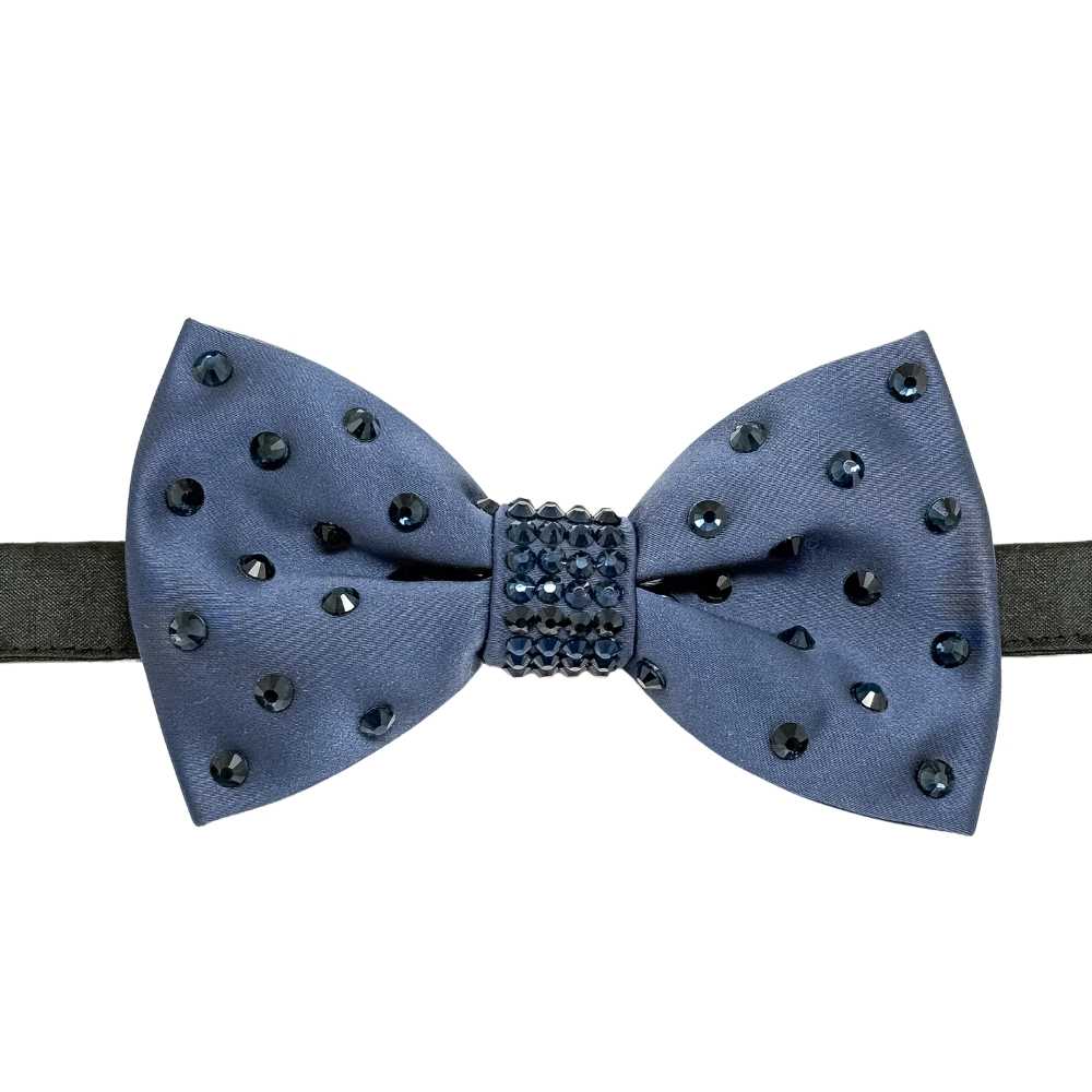 Blue Classic Pre-Tied Bow Tie for Men
