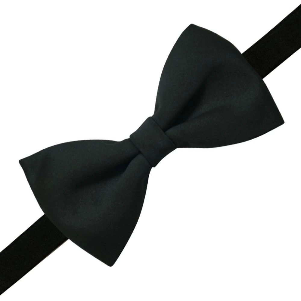 Black Pre-Tied Bow Tie for Men