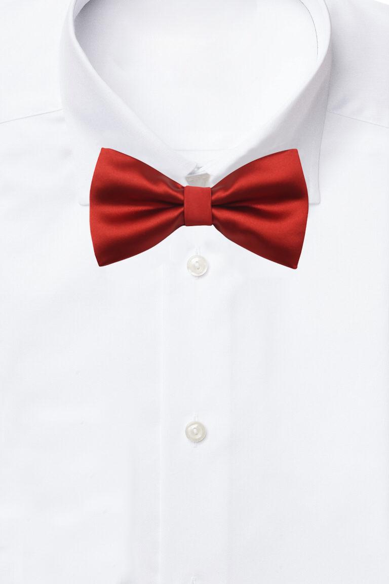 Red Pre-Tied Bow Tie for Men