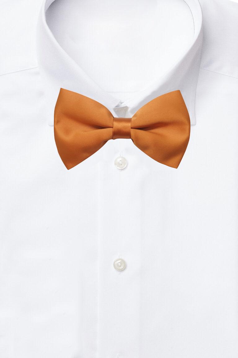Orange Pre-Tied Bow Tie for Men