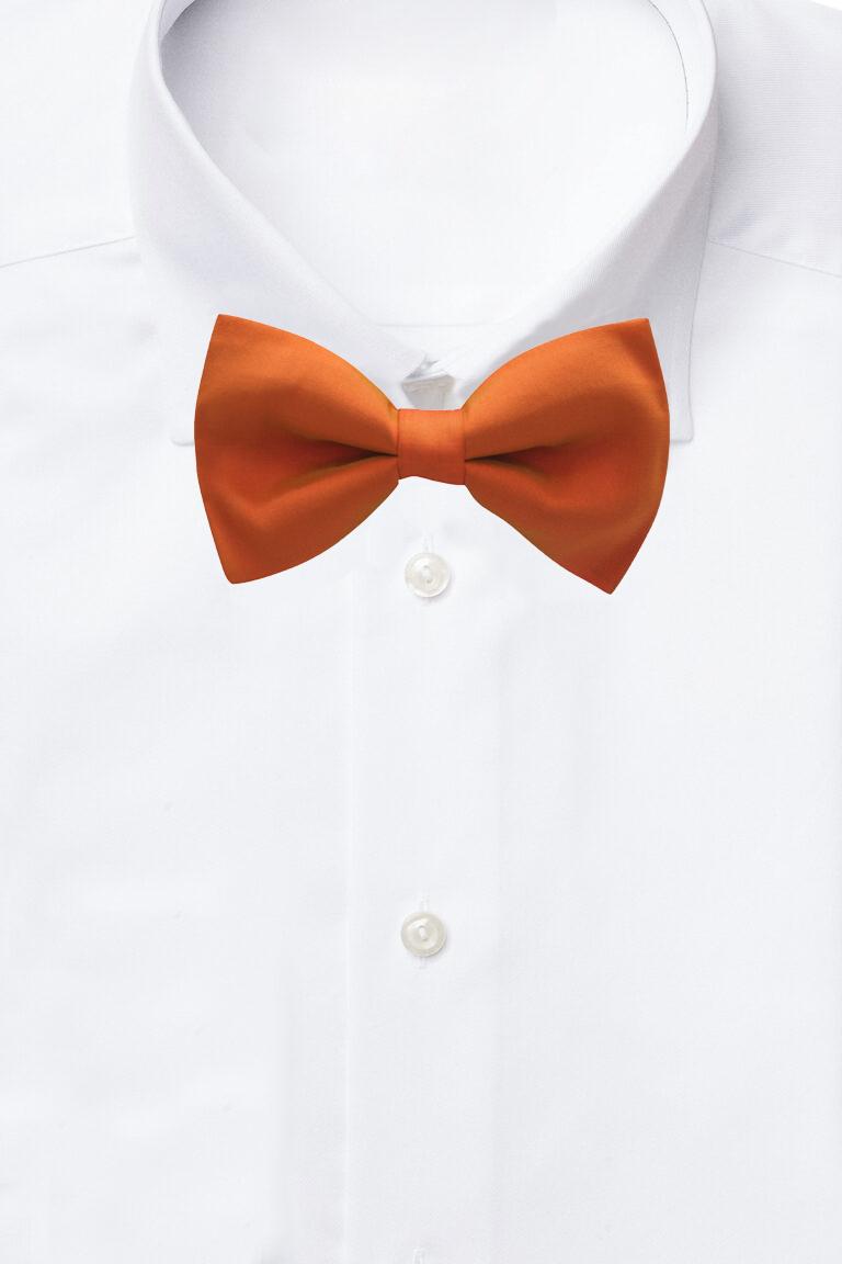 Orange Pre-Tied Bow Tie for Men