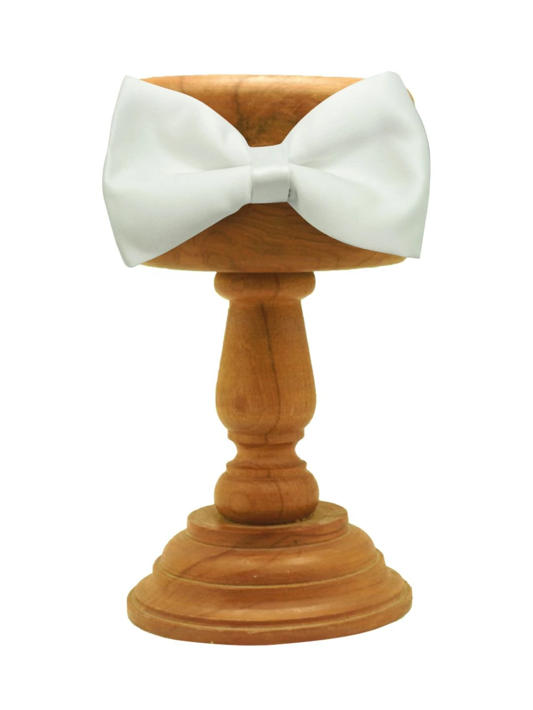 White Pre-Tied Bow Tie for Men