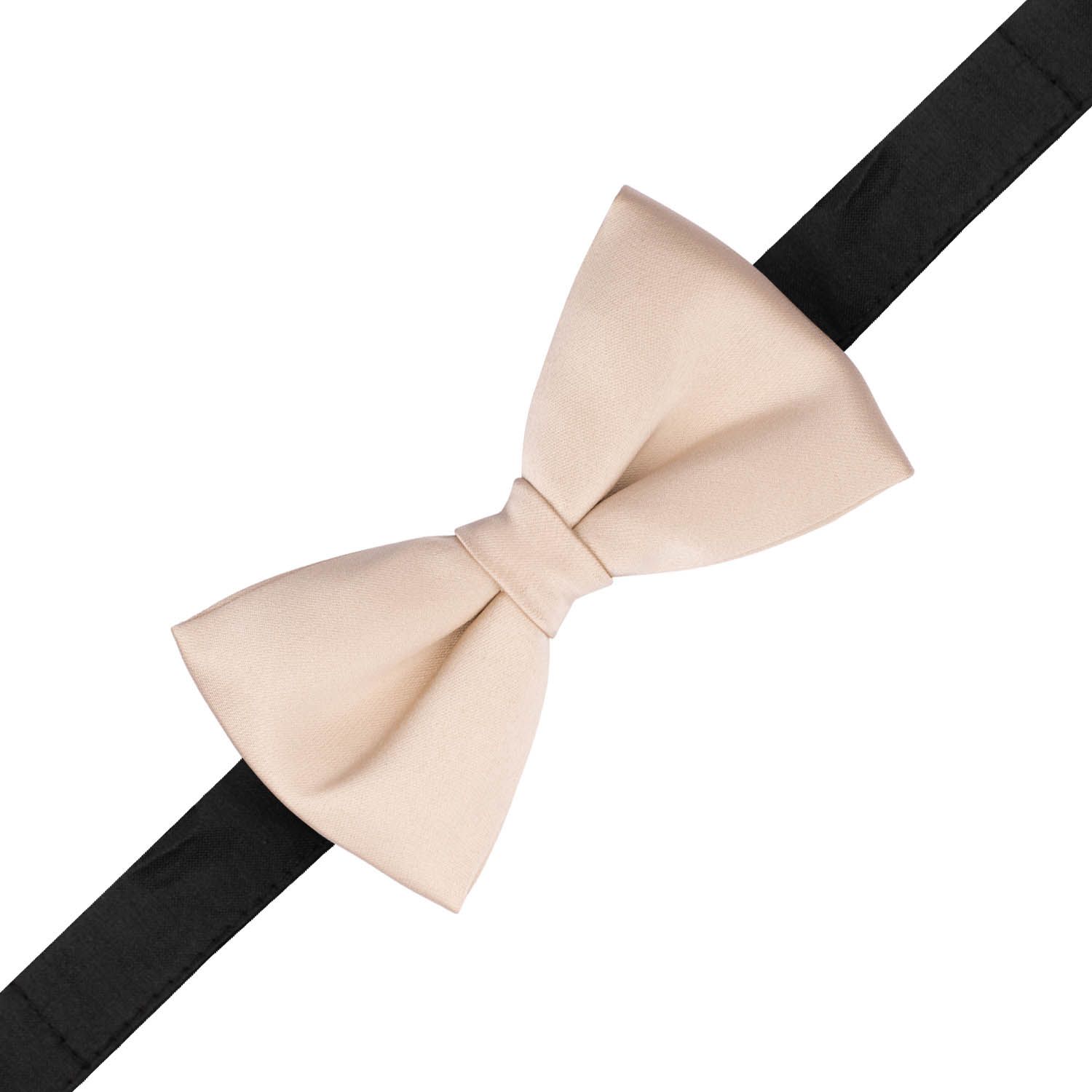 Cream Pre-Tied Bow Tie for Men