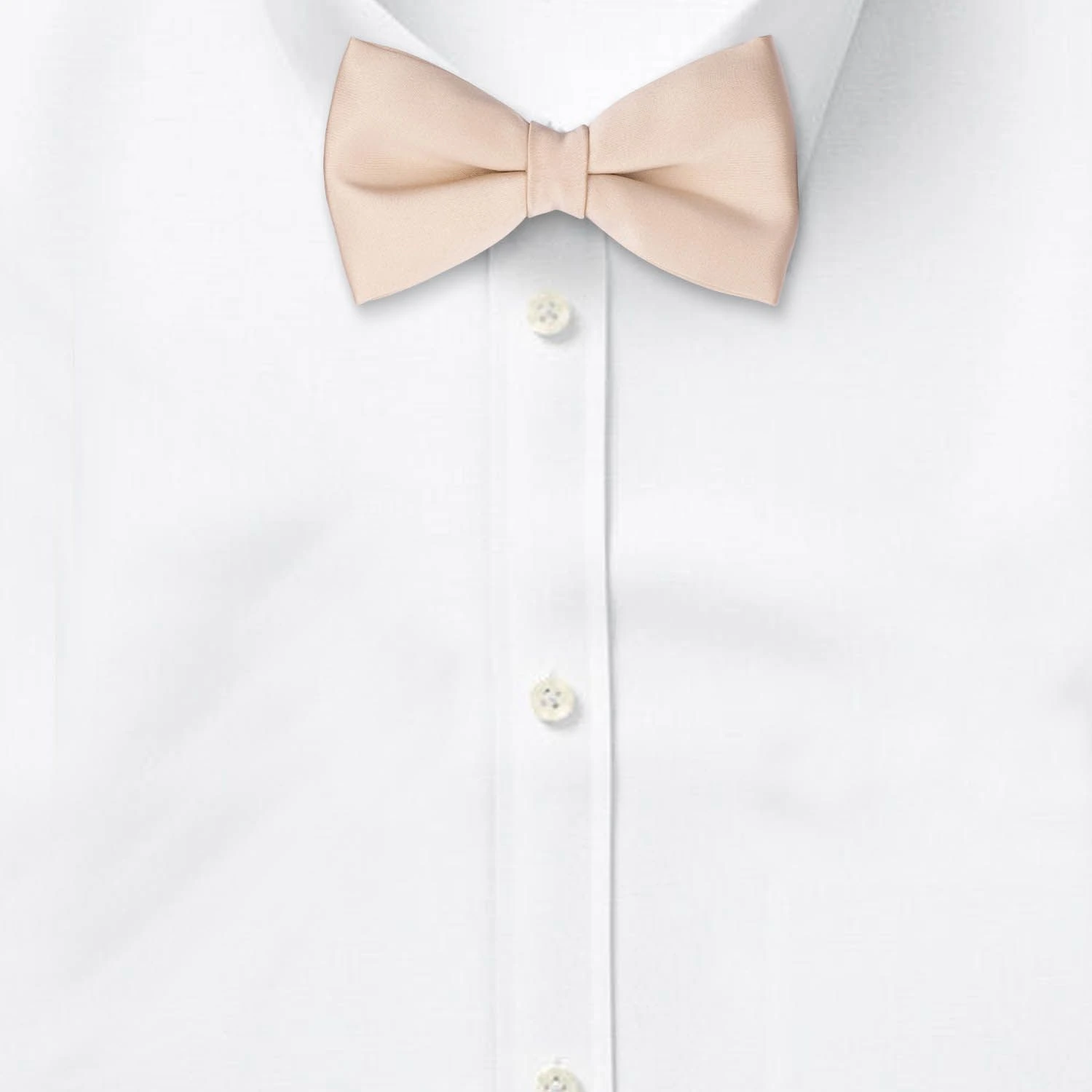 Cream Pre-Tied Bow Tie for Men