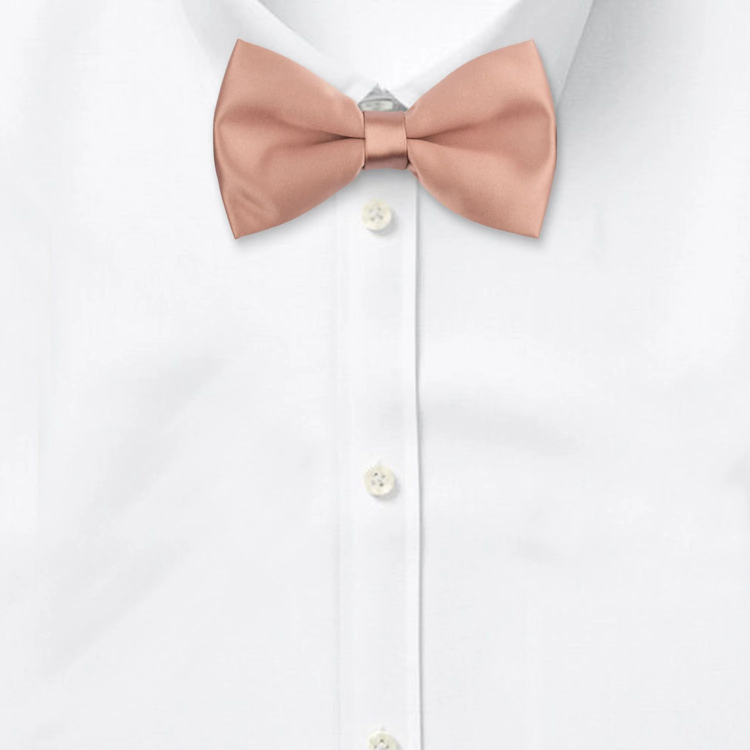 Rose Gold Pre-Tied Bow Tie for Men
