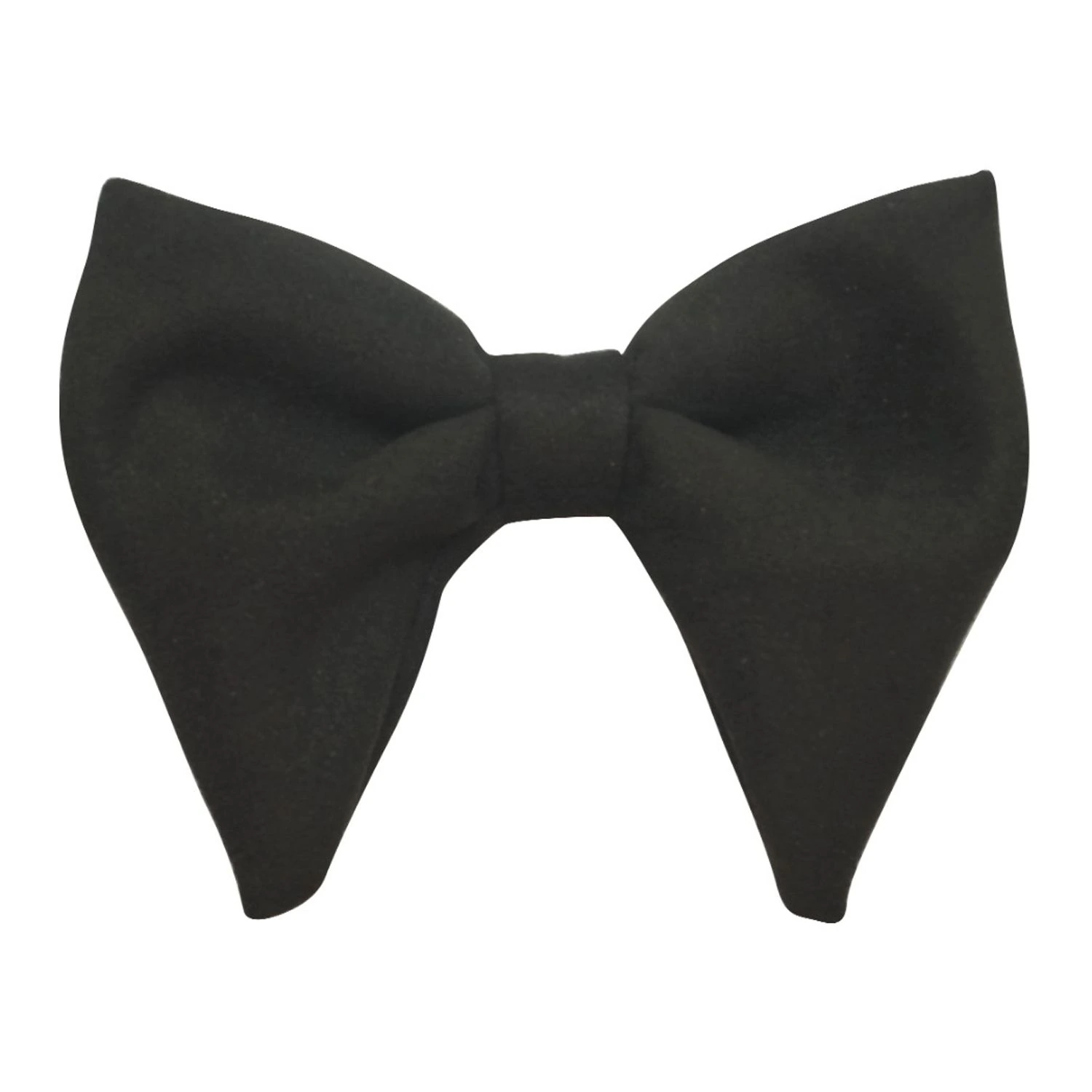 Black Suede Pre-Tied Bow Tie for Men