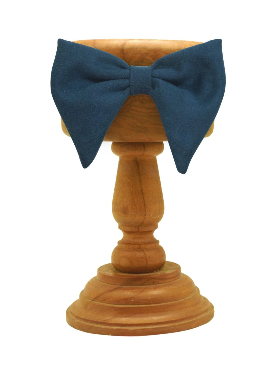 Blue Suede Pre-Tied Bow Tie for Men