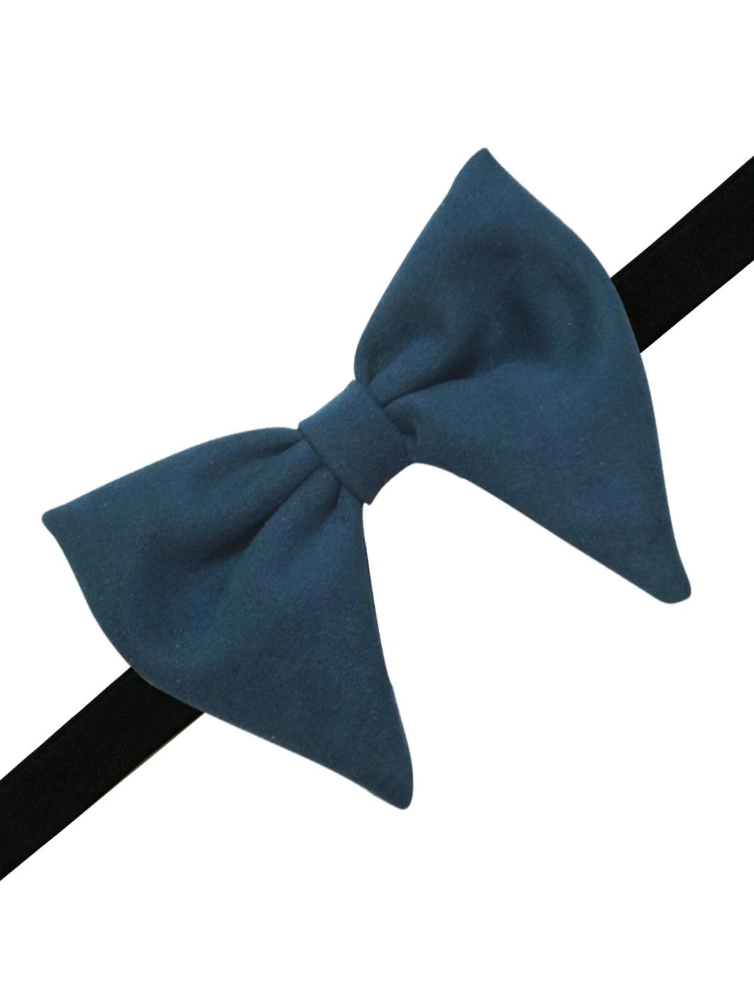 Blue Suede Pre-Tied Bow Tie for Men