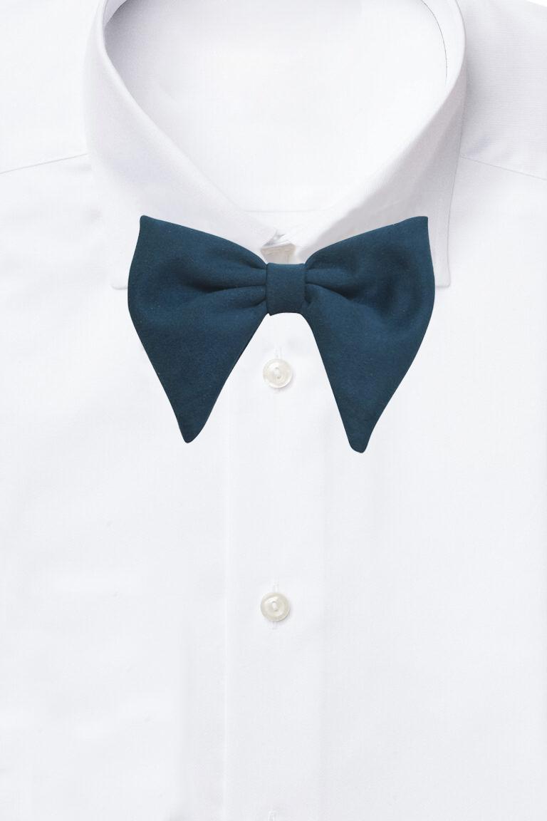 Blue Suede Pre-Tied Bow Tie for Men