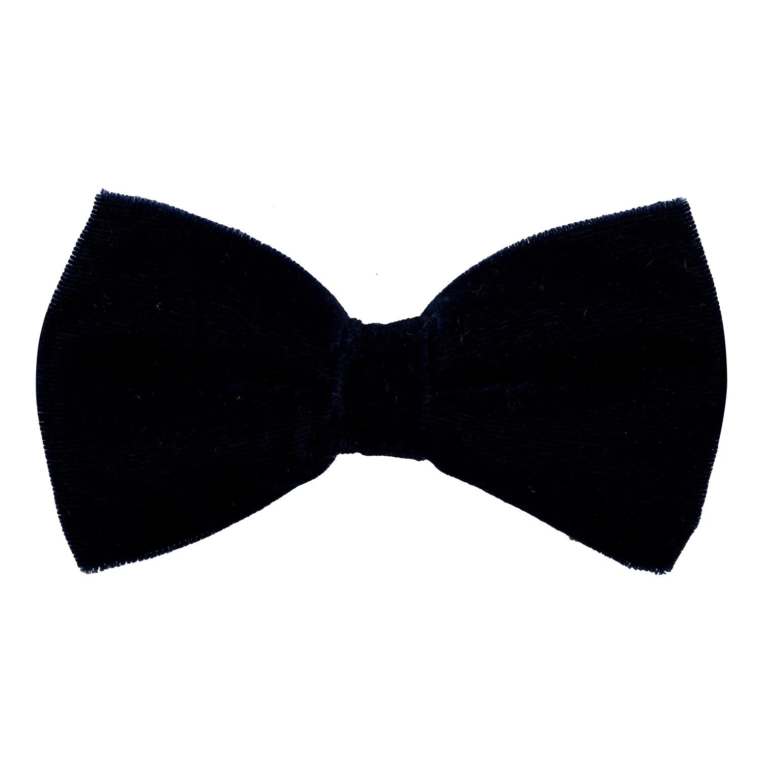 Black Suede Pre-Tied Bow Tie for Men