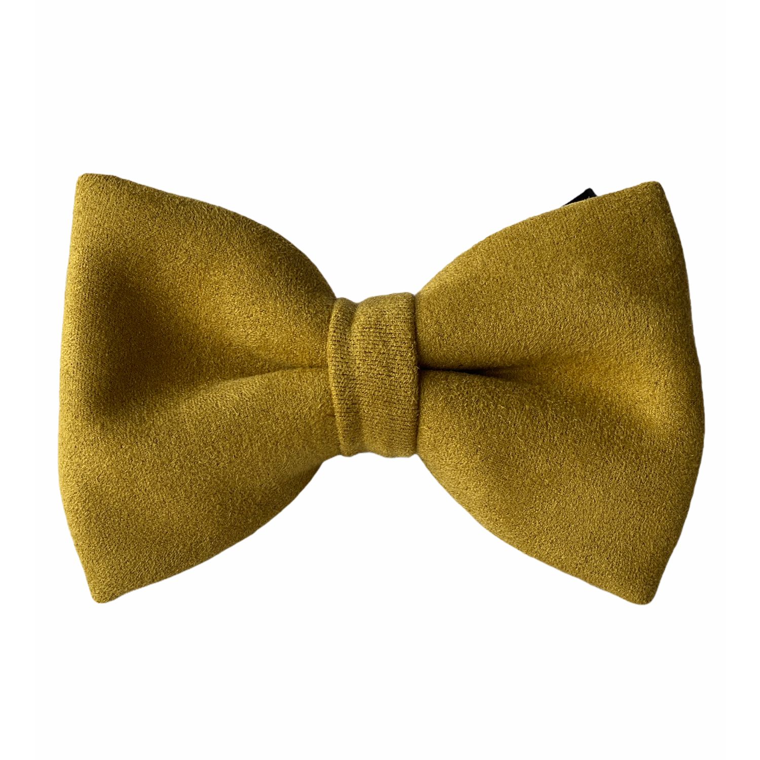 Yellow Suede Pre-Tied Bow Tie for Men