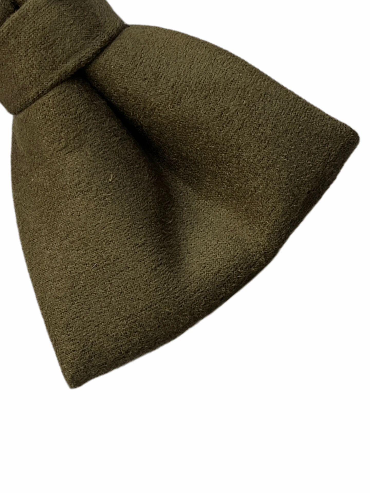 Green Suede Pre-Tied Bow Tie for Men
