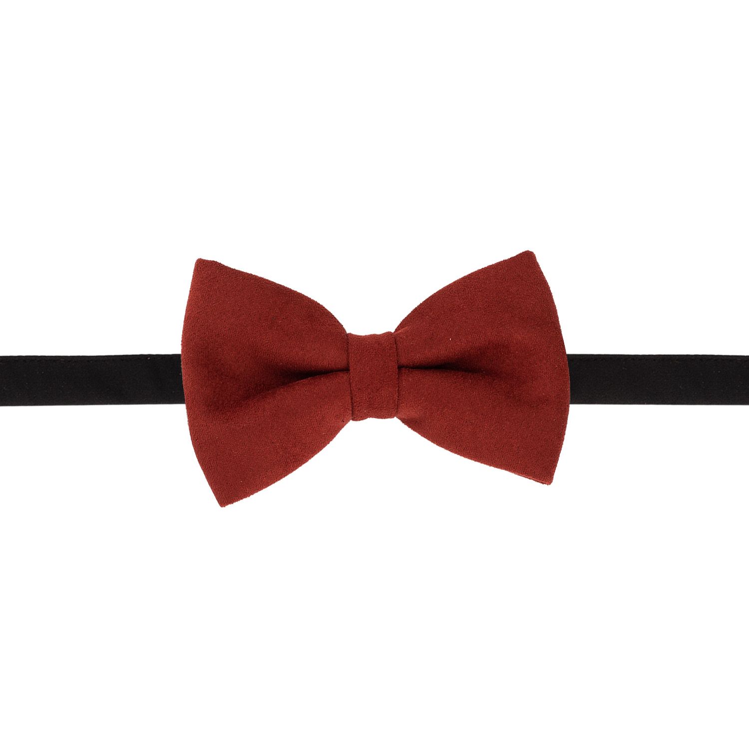 Brown Suede Pre-Tied Bow Tie for Men