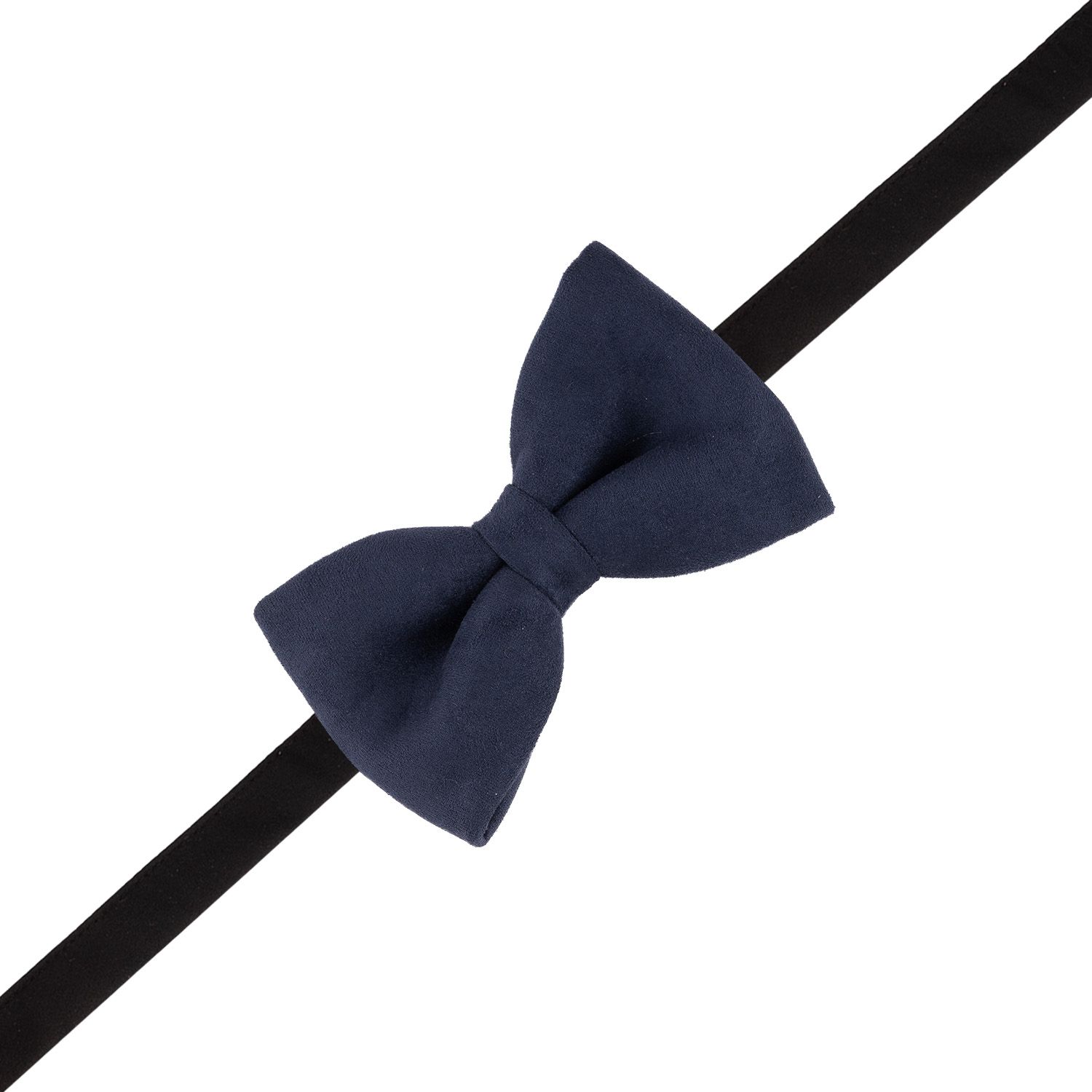 Blue Suede Pre-Tied Bow Tie for Men