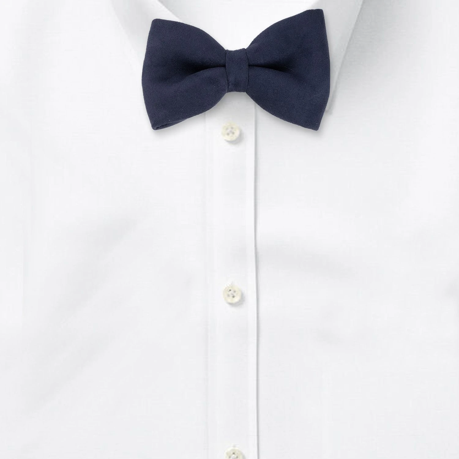 Blue Suede Pre-Tied Bow Tie for Men