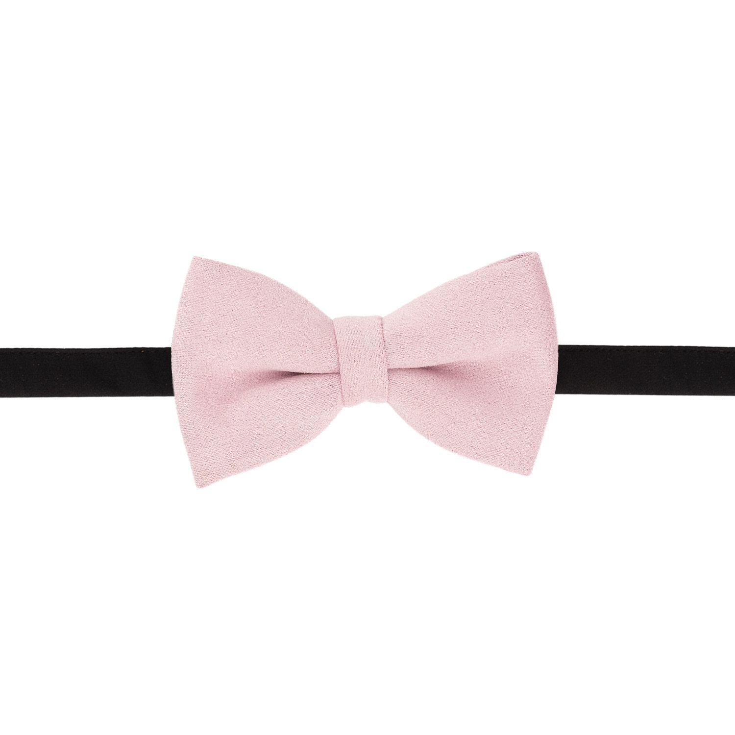 Pink Suede Pre-Tied Bow Tie for Men