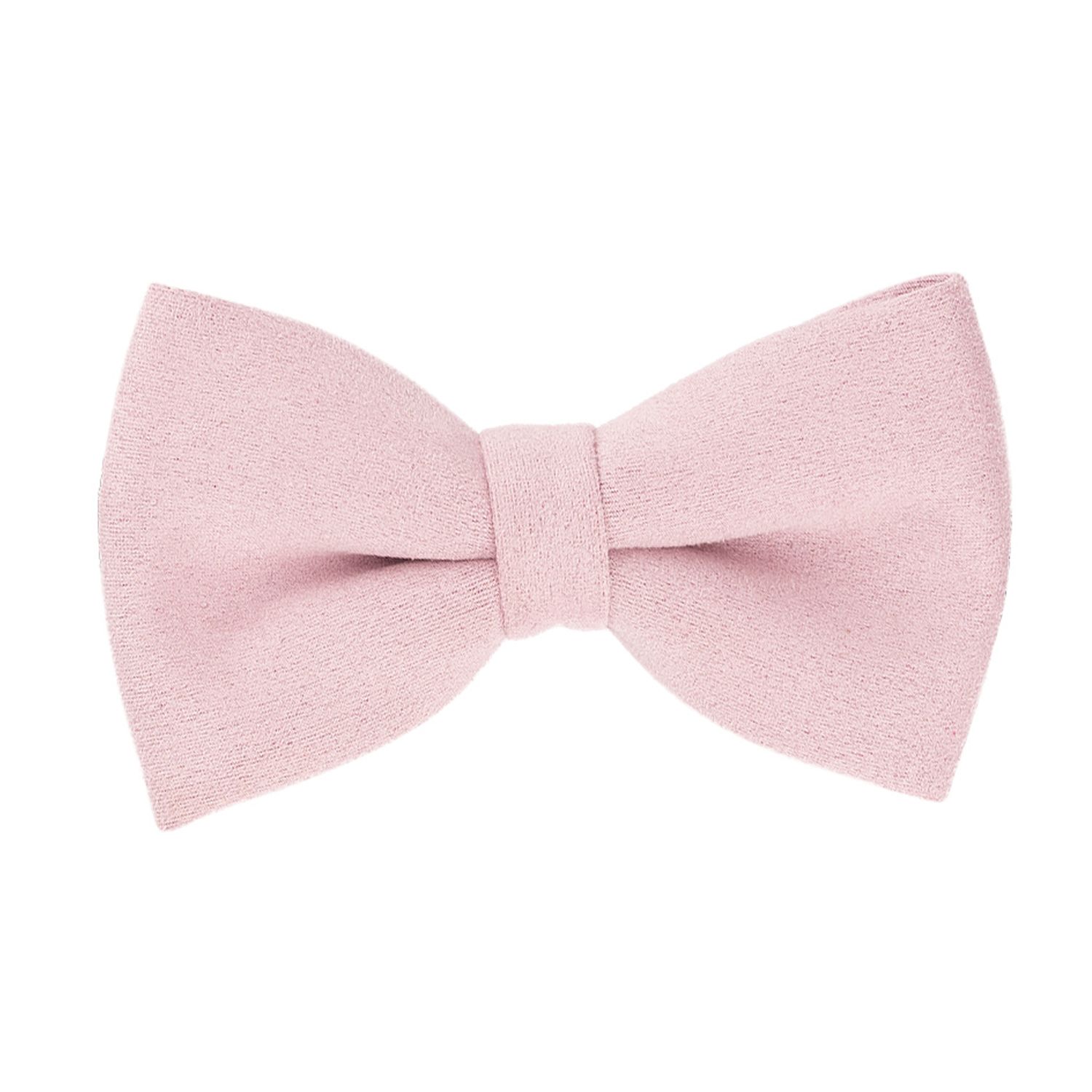 Pink Suede Pre-Tied Bow Tie for Men